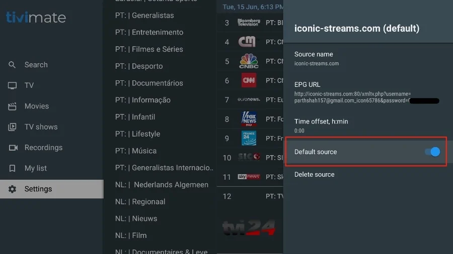 enable EPG