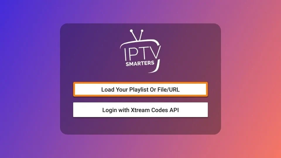 load playlist iptv smarters on firestick